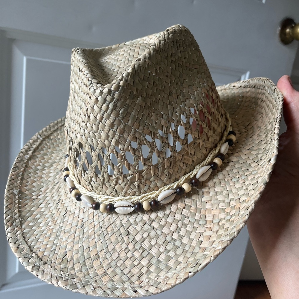 Western Style Wide Brim Cowgirl Hat Summer Sunshade Breathabl...